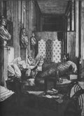Corot Tissot Le Foyer De La Comedie Fracaise Pendant Le Siege A4 Photo Print
