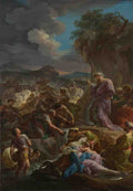 Corrado Giaquinto Moses striking the Rock A4 Photo Print
