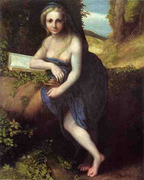 Correggio Antonio Allegri The Magdalene A4 Photo Print