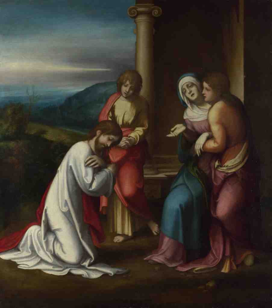 Correggio Christ taking Leave of his Mother A4 Photo Print