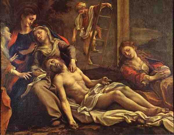 Correggio Deposition From The Cross A4 Photo Print