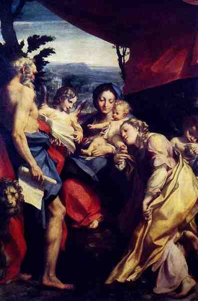 Correggio Madonna Of St Jerome A4 Photo Print