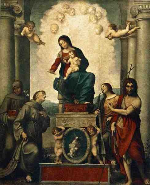 Correggio Madonna With St Francis A4 Photo Print