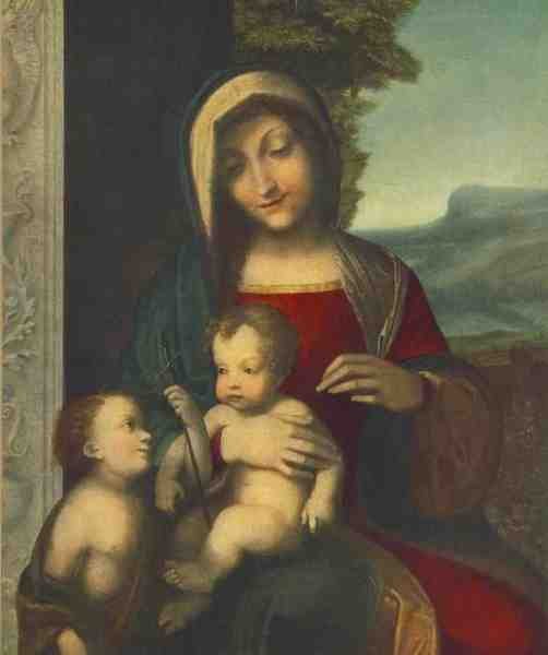 Correggio Madonna A4 Photo Print