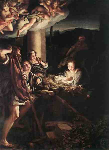 Correggio Nativity Holy Night A4 Photo Print