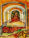 Corridor In Saint Paul Hospital Aka Corridor In Asylum 1889 A4 Photo Print