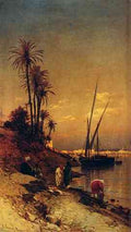 Corrodi Hermann David Salomon At The Waters Edge A4 Photo Print
