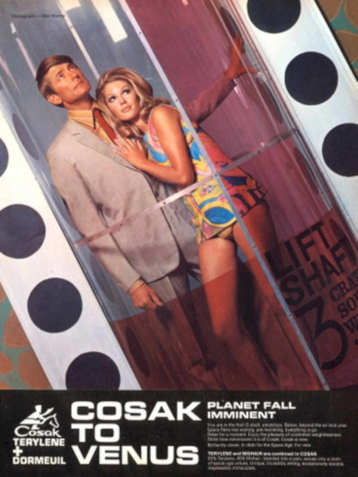 Cosak Venus Crate 1960s Vintage Retro Advert