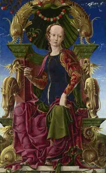 Cosimo Tura A Muse (Calliope) A4 Photo Print