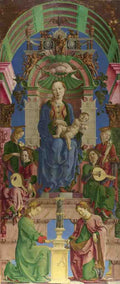 Cosimo Tura The Virgin and Child Enthroned A4 Photo Print