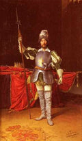 Costa Antonio Fabres Y Keeping Guard A4 Photo Print