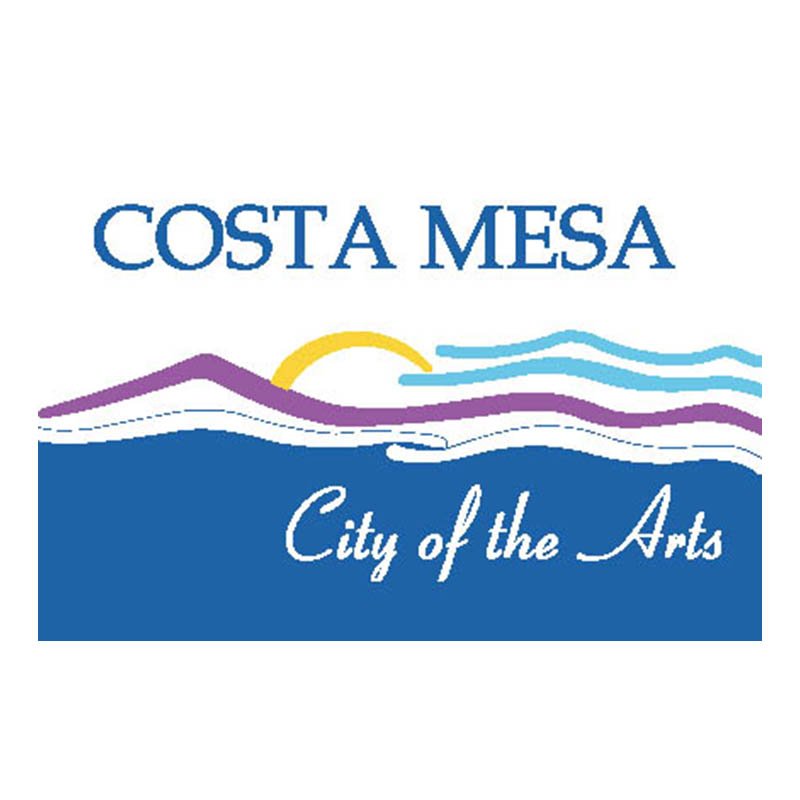 Costamesa City Flag N6563 A4 Photo Print