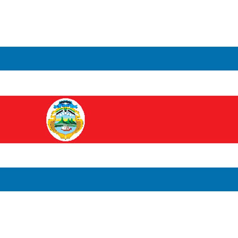 Costarica State Flag N6945 A4 Photo Print