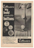 Costumakers Buttons Jacket Vintage Retro Advert Ads A4 Photo Print