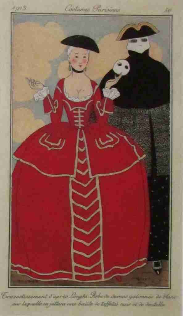 Costumes Parisiens 1913 56 George Barbier A4 Photo Print