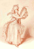 Cosway Richard 11 1905 Lady with Tambourine A4 Photo Print
