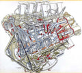 Cosworth Ford Formula 1 V8 engine cutaway A4 Photo Print
