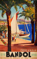 Cote D Azur Vintage Retro Advert Poster A4 Photo Print