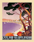 Cote Dazur Summer Vintage Retro Advert Ads A4 Photo Print