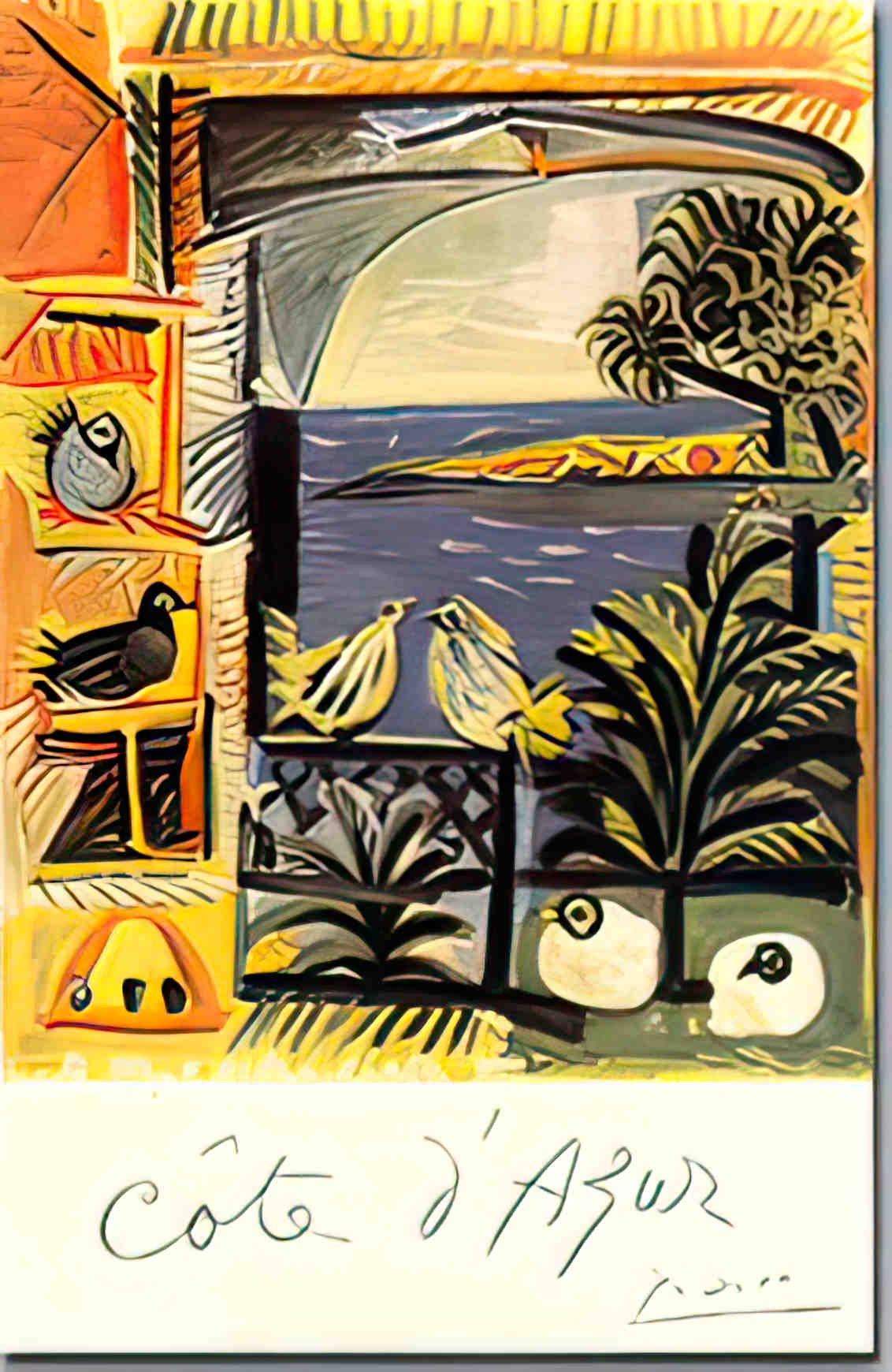 CoteAzur Advert A4 Photo Print