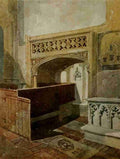 Cotman John Sell 1782 1842 Walkers Quarterly 1926 Norwich Cathedral interior 2 A4 Photo Print