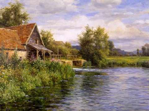 Cottage Be The River A4 Photo Print