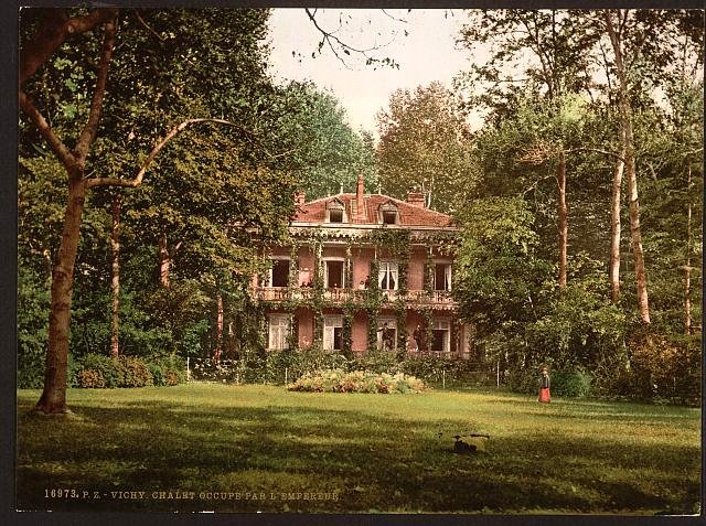 Cottage occupied by lEmpereur Vichy Vintage A4 Photo Print