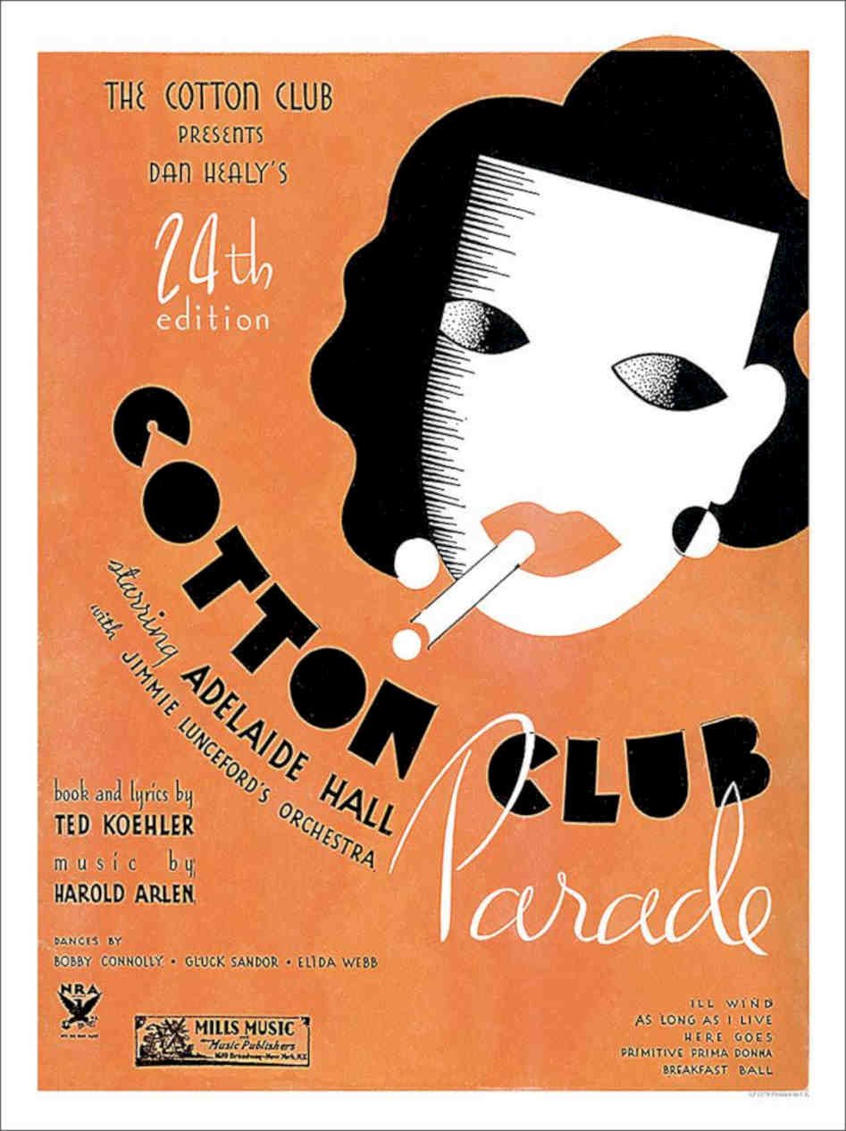 Cotton Club Jazz Vintage Retro Advert Poster A4 Photo Print