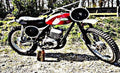 Cotton Cougar motorbike A4 Photo Print