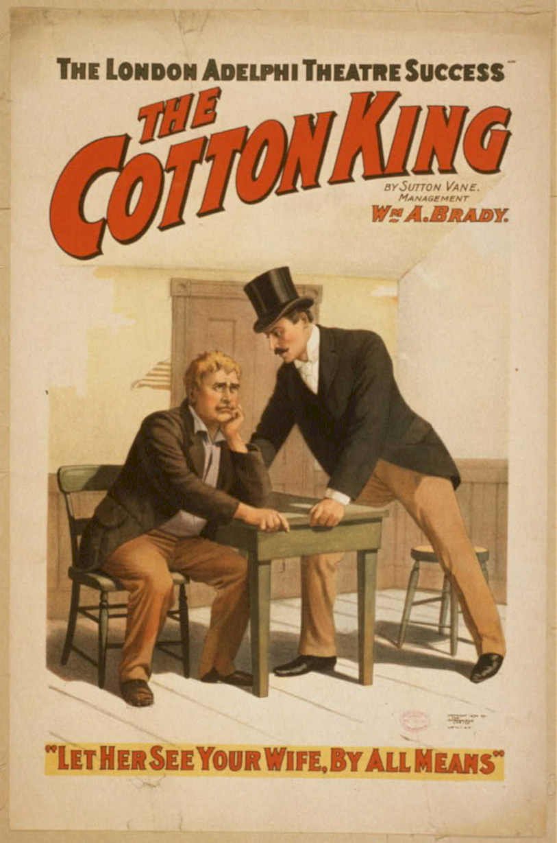 Cotton King Poster 4 Vintage Retro Advert Poster A4 Photo Print