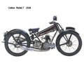 Cotton Model7 1928 motorbike A4 Photo Print