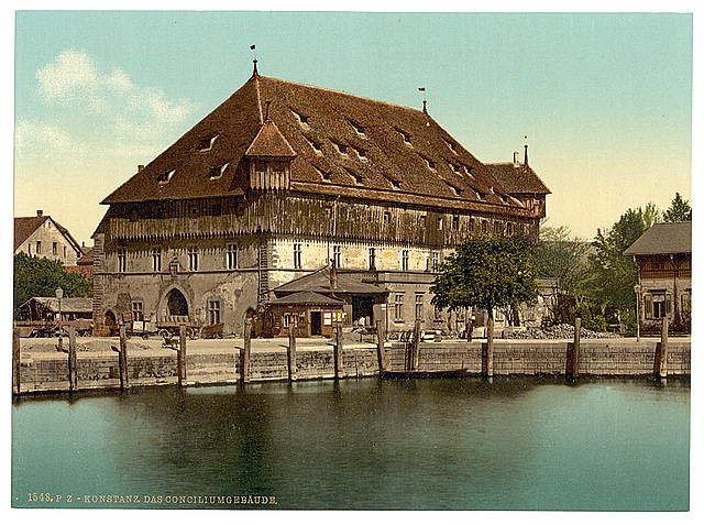 Council Building Constance Baden Vintage A4 Photo Print