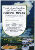 Council Meats Packing Vintage Retro Advert Poster A4 Photo Print