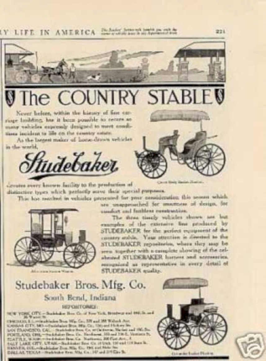 Country Stable Studebaker Vintage Retro Advert Ads A4 Photo Print