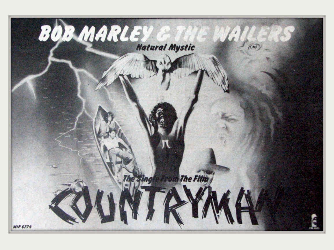 Countryman Marley Wailers Vintage Retro Advert Poster A4 Photo Print