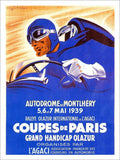 Coup De Paris Geo Ham Automobile Poster 1939 Vintage Retro Advert Poster A4 Pho