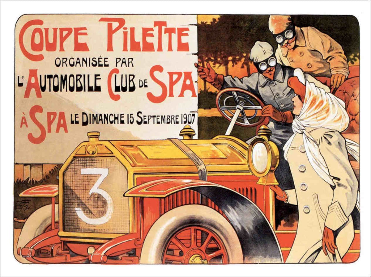 Coup Pilette Gaudy Racing Poster 1907 Vintage Retro Advert Poster A4 Photo Prin