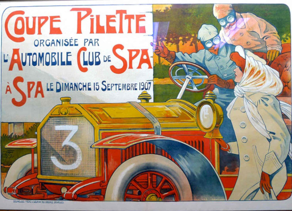 Coupe Pilette Spa Vintage Retro Advert Poster A4 Photo Print