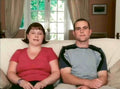 Couple Couch Greenery Vintage Retro Advert Poster A4 Photo Print