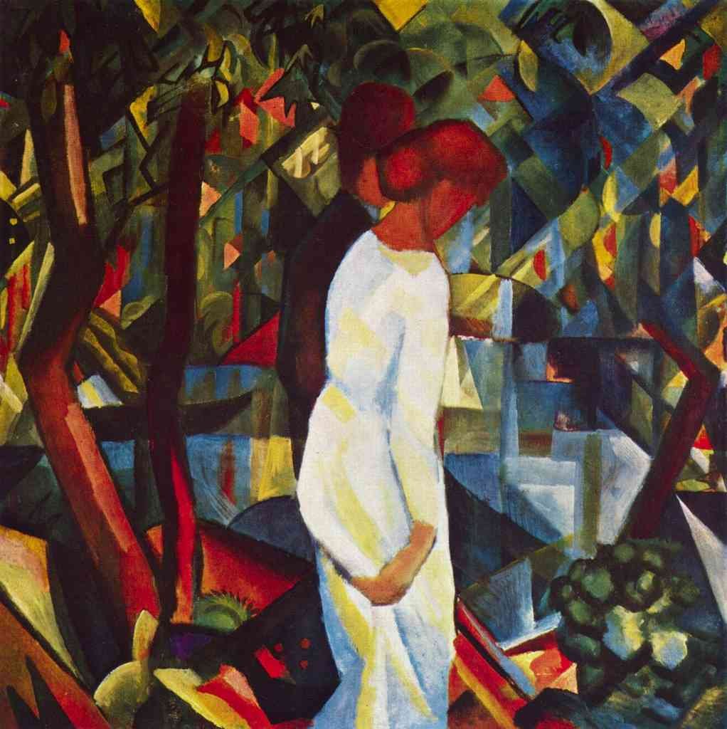 Couple In The Forest Macke A4 Photo Print
