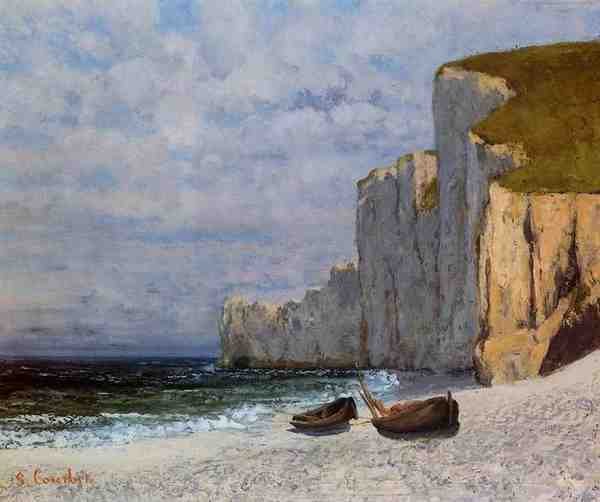 Courbet Gustave A Bay With Cliffs 5 A4 Photo Print