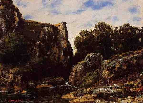 Courbet Gustave A Waterfall In The Jura 5 A4 Photo Print
