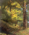 Courbet Gustave Deux Chevre Uils Dans La Foret A4 Photo Print