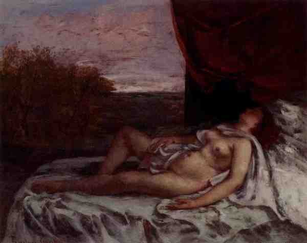 Courbet Gustave Femme Nue Endormie 5 A4 Photo Print