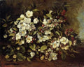 Courbet Gustave Flowering Apple Tree Branch A4 Photo Print