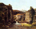 Courbet Gustave Landscape The Source Among The Rocks Of The Doubs 5 A4 Photo Print
