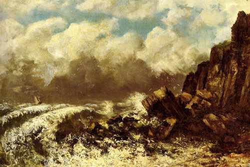 Courbet Gustave Marine A Etretat A4 Photo Print