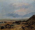 Courbet Gustave Rocky Seashore A4 Photo Print