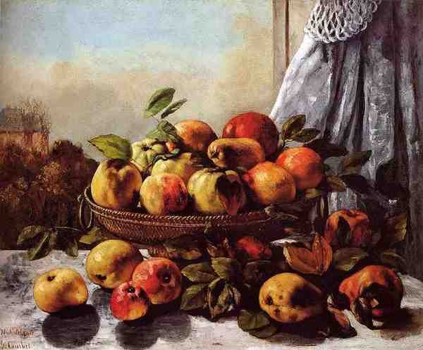 Courbet Gustave Still Life Fruit 5 A4 Photo Print