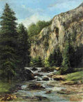 Courbet Gustave Study For 5 Landscape With Waterfall 5 A4 Photo Print